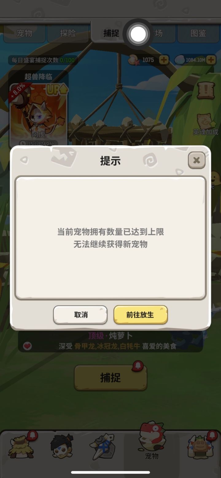 为什么会这样?放生了宠物还是捉不了截图