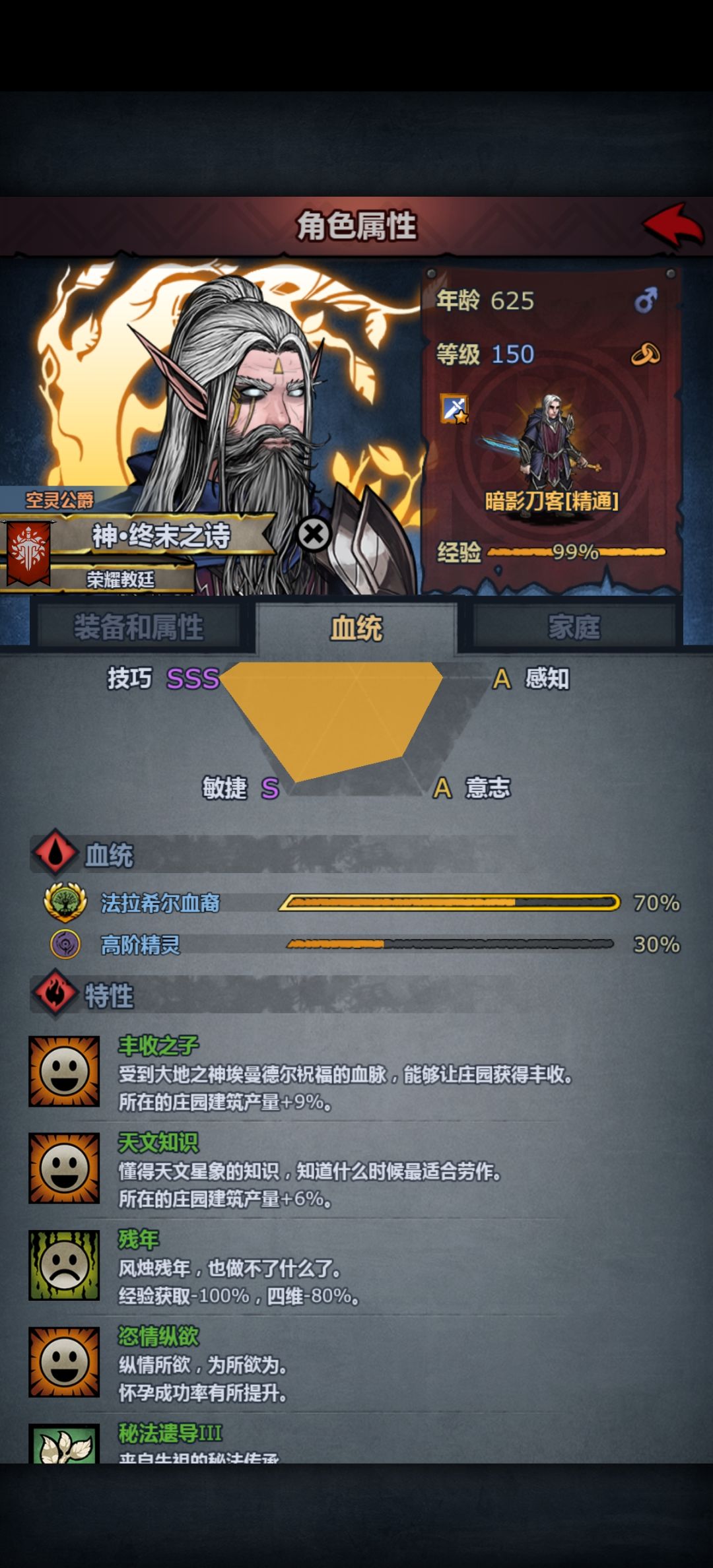 精灵血脉的神子刀客老了,悲 2