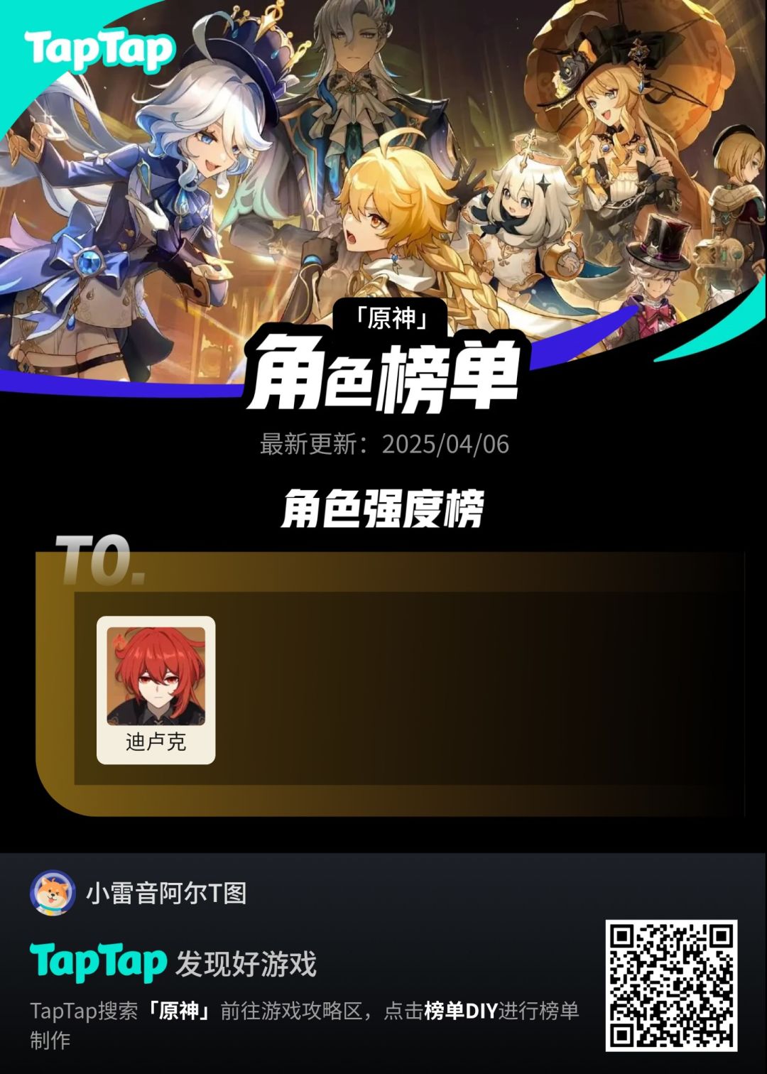 #我的原神强度榜截图