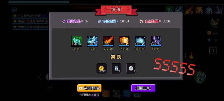 第一次打出5S评级截图