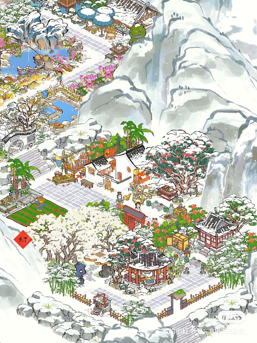 白雪镇|祭灶塘|用油树林通路的民宅小院儿 2