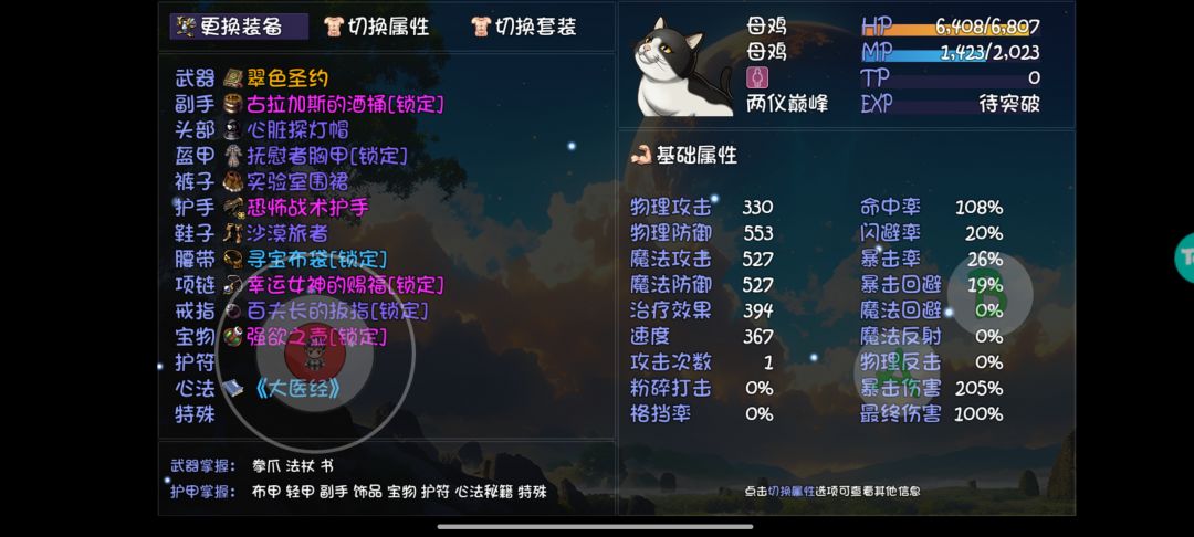 奶妈猫猫有什么单手法杖和书吗? 1