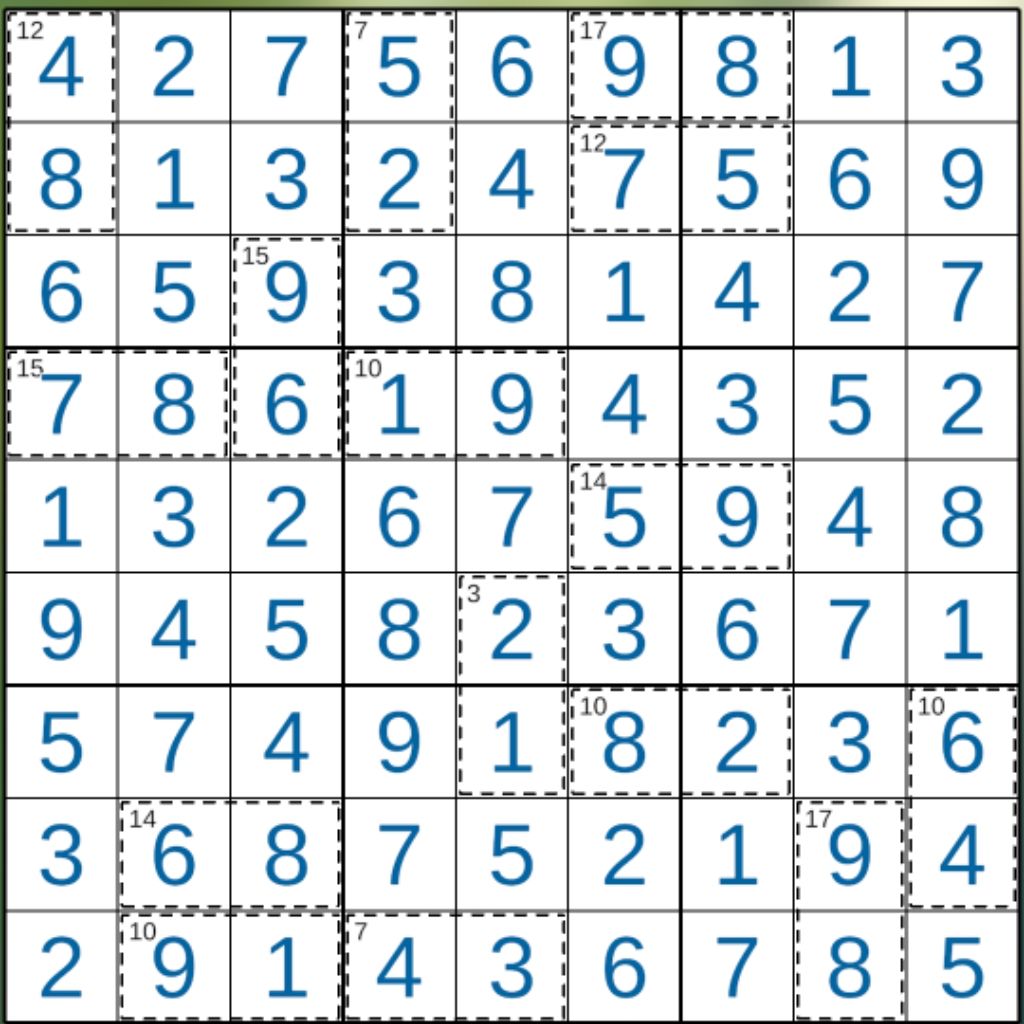 杀手数独第13~24关 12