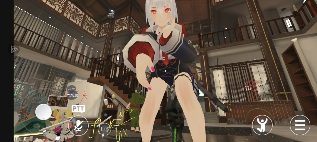 终于是玩上vrchat了 8