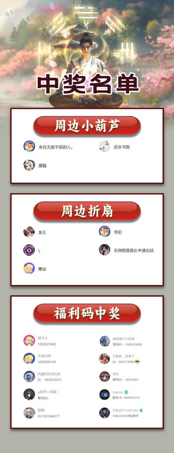 《捕盗行纪》| 无尽噩梦6 | 中奖名单