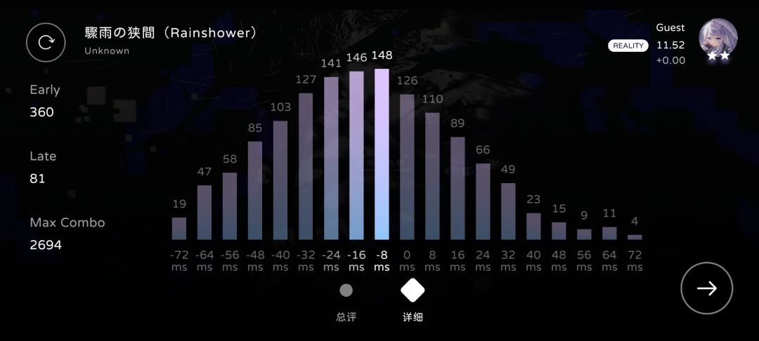 终于把骤雨狭间sp全连了 2