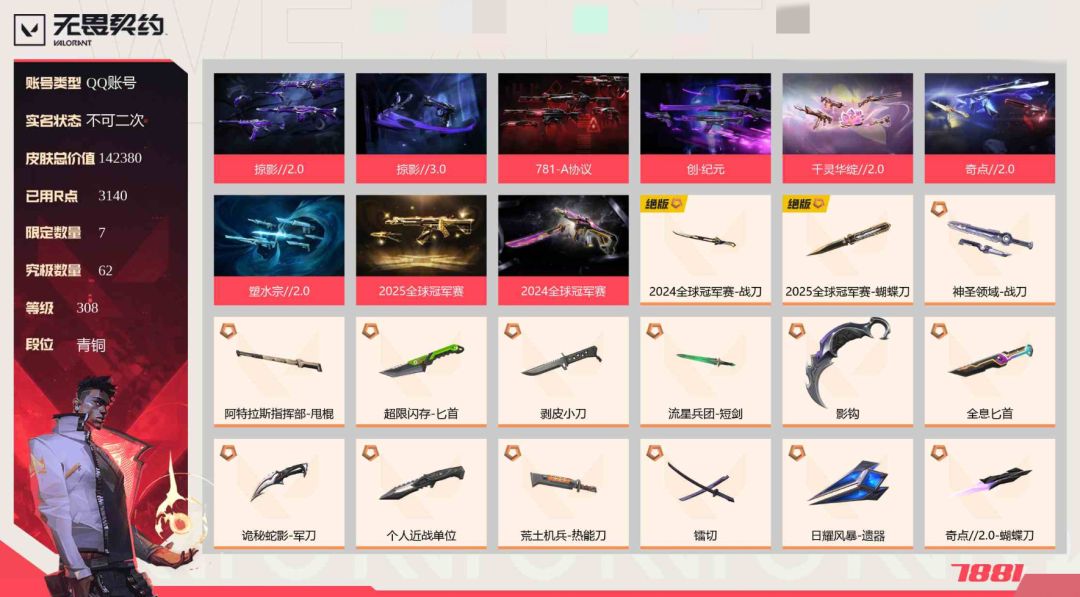 等级lv:308 青铜 1