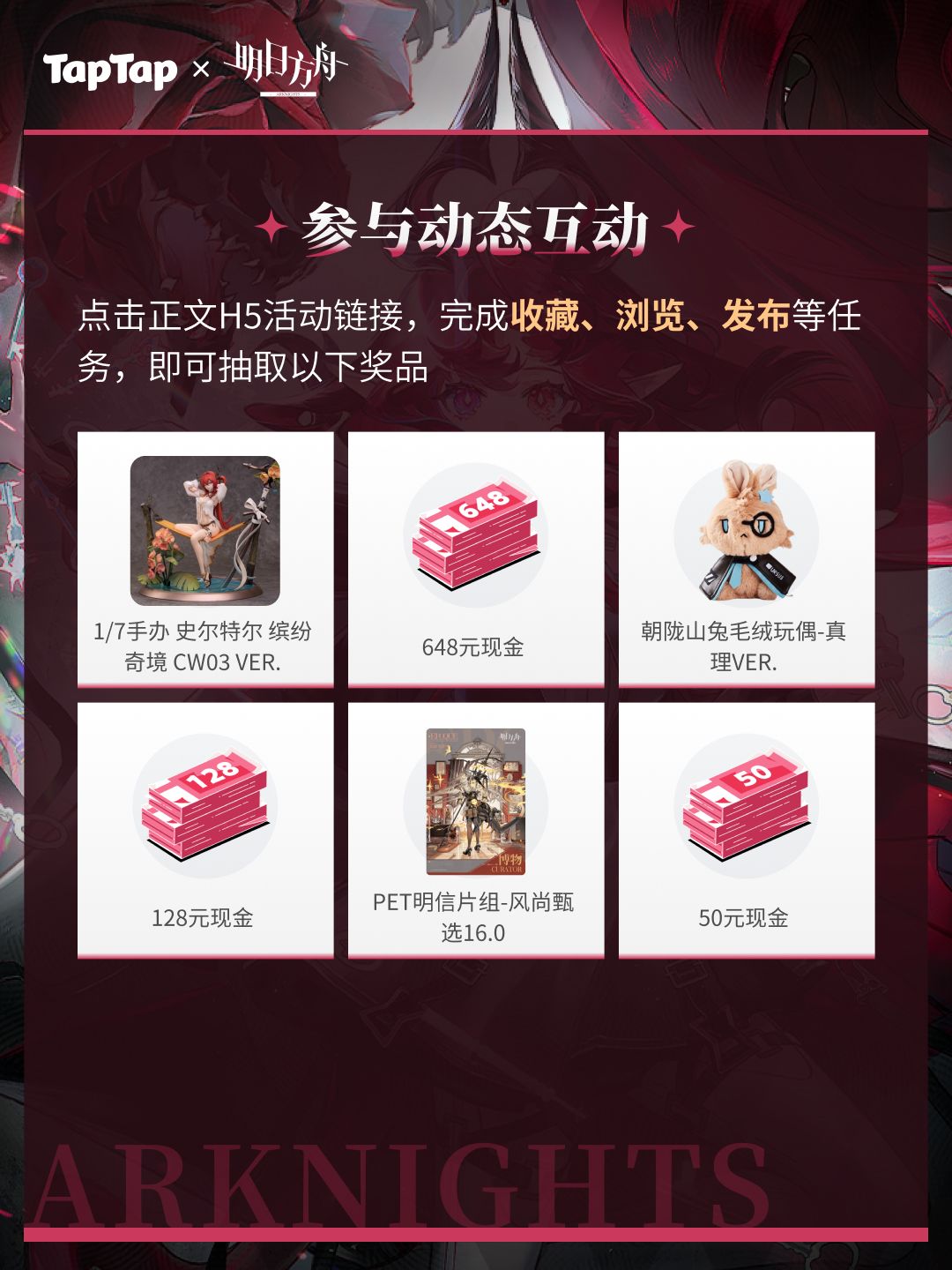 【已开奖】参与明日方舟创作激励,赢好礼 2