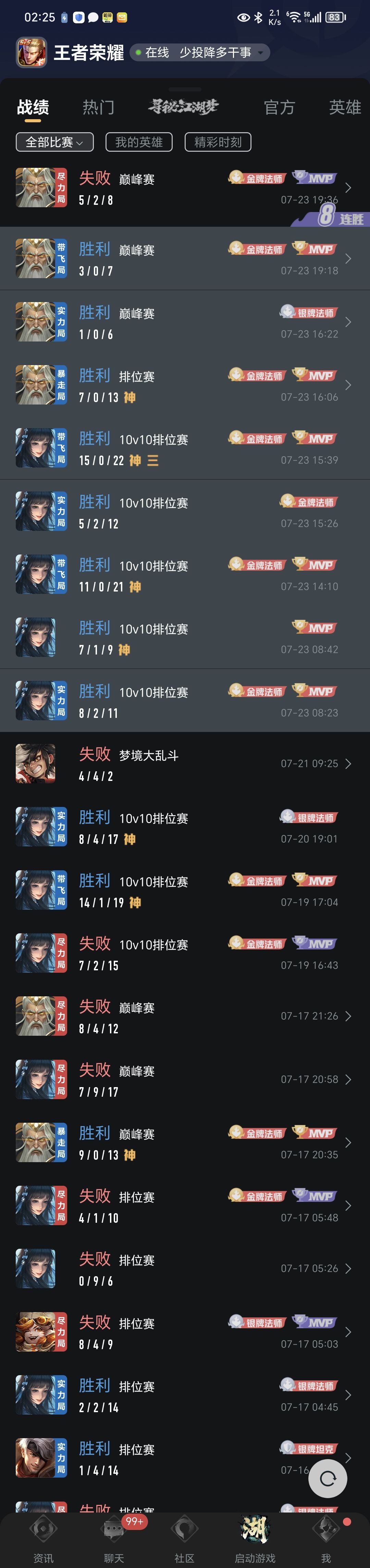 85评35%胜率 1