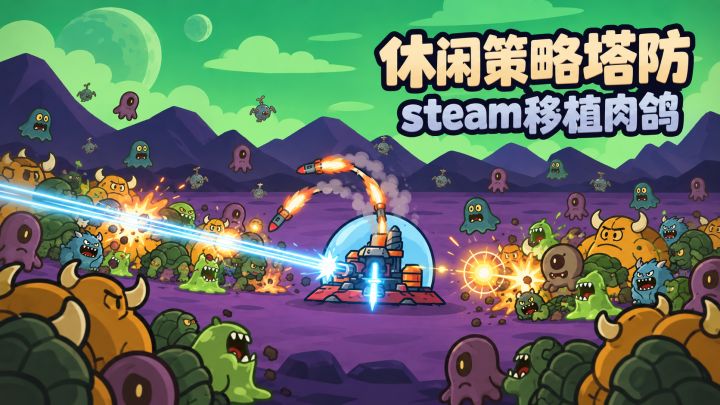8.7高分steam移植策略塔防,自由搭配武器和遗物,击退满屏敌人!截图