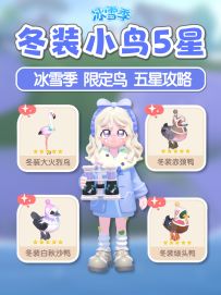 冰雪季 限定鸟 冬装小鸟 观鸟五星攻略 毕业