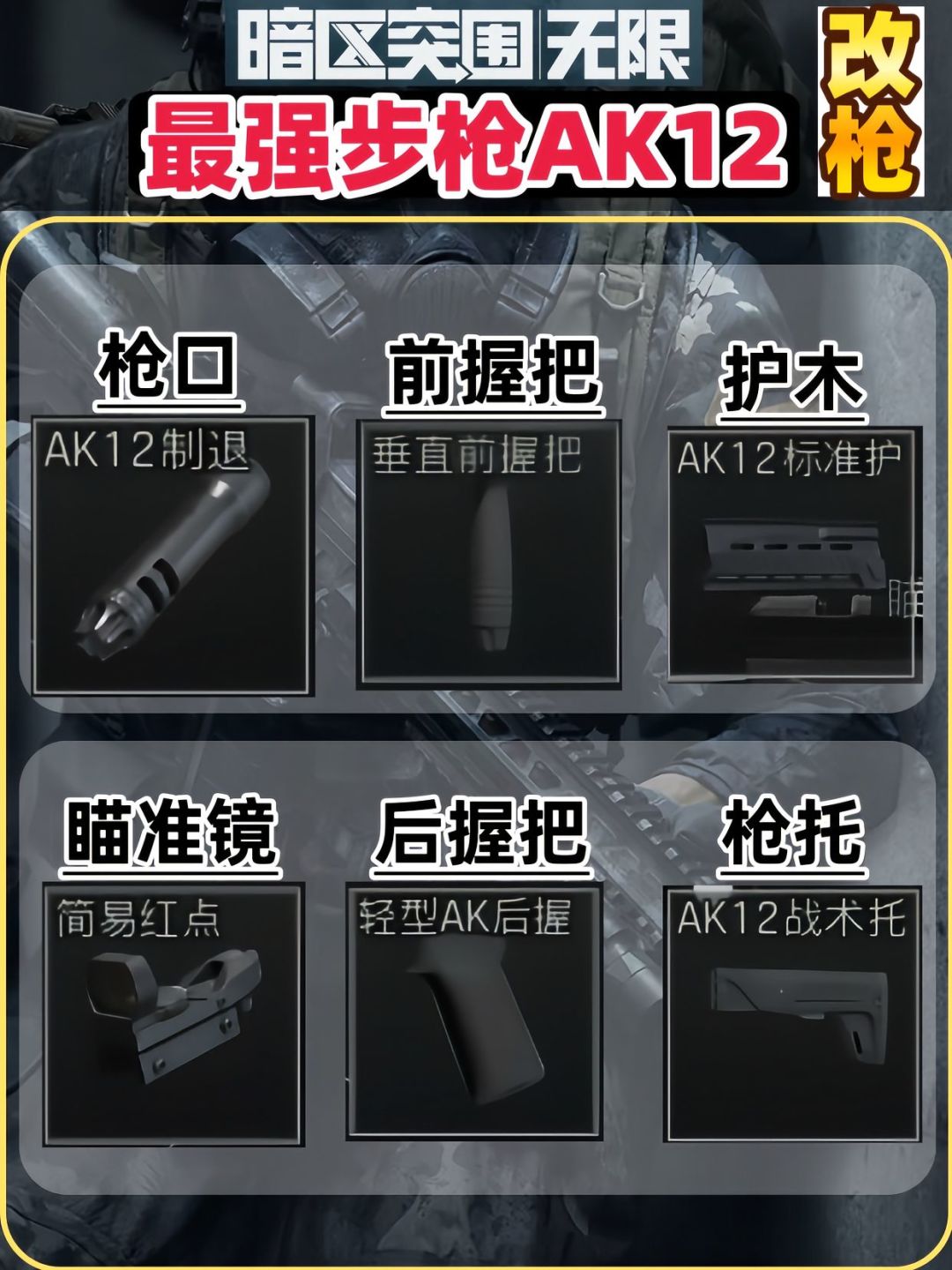 【暗区突围:无限】性价比之王AK12改枪推荐 2