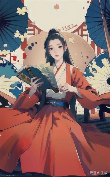 AI生成的符合三国特征的人物立绘图