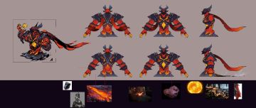 怪物立绘曝光# 「炎魔」「蜘蛛萝丝」