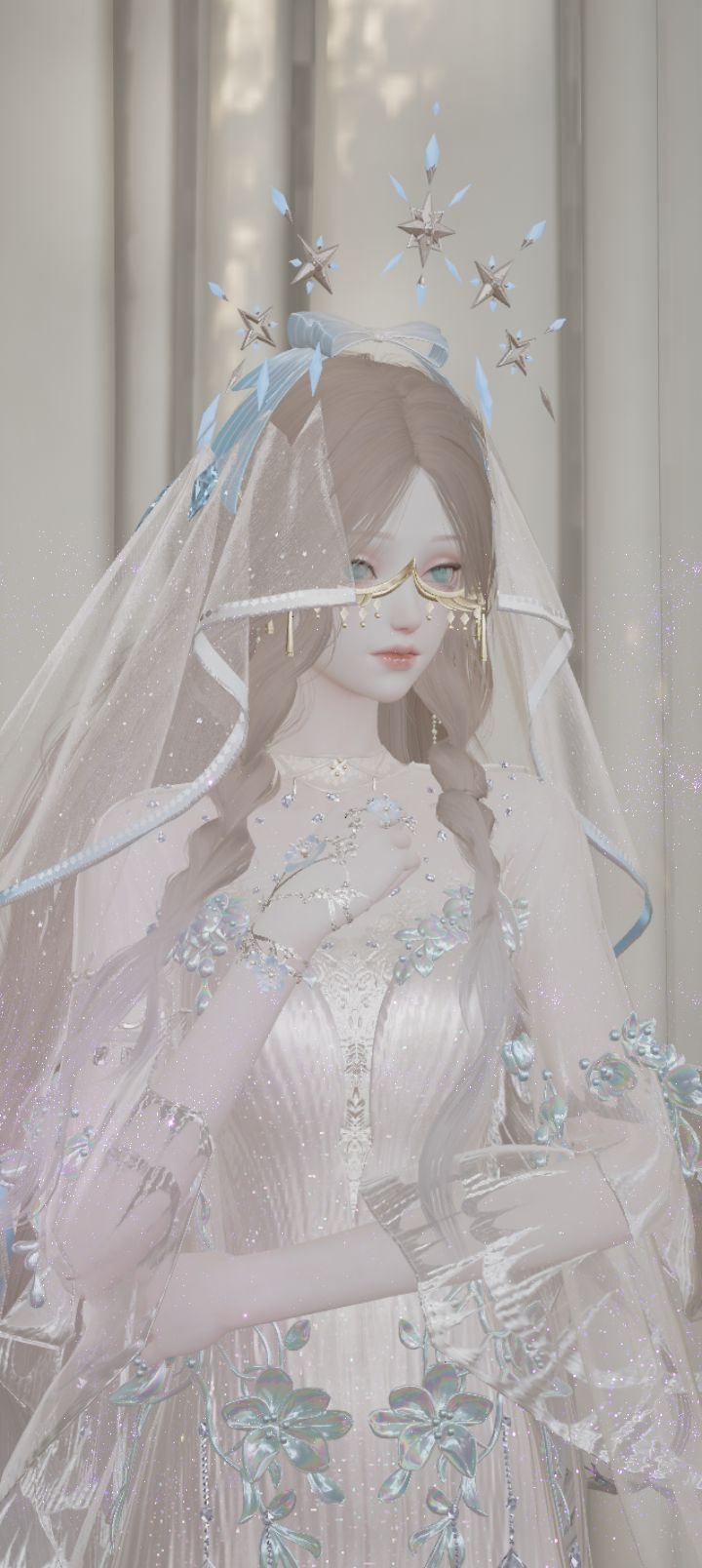 只有一个首充的老母亲给女儿的婚纱(?)截图