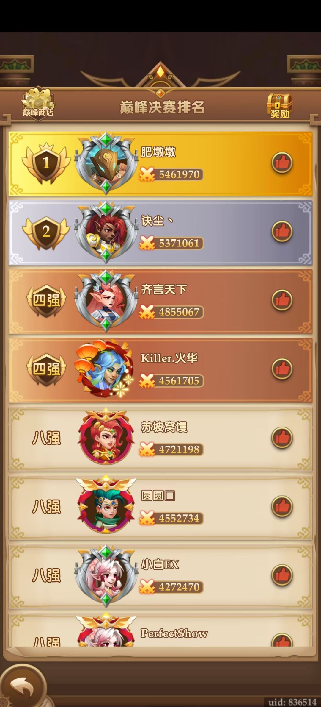天家公会涅槃首赛季留念 3
