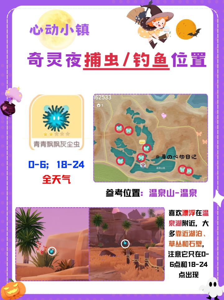 奇灵夜新虫类/鱼类详细位置‼️截图