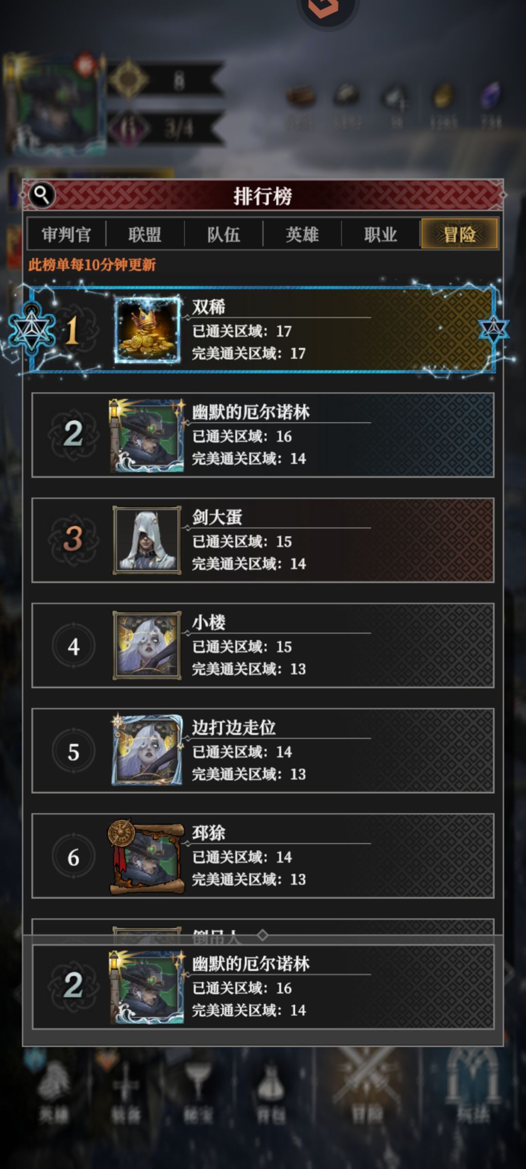 零氪玩到现在,一不小心第二了 1