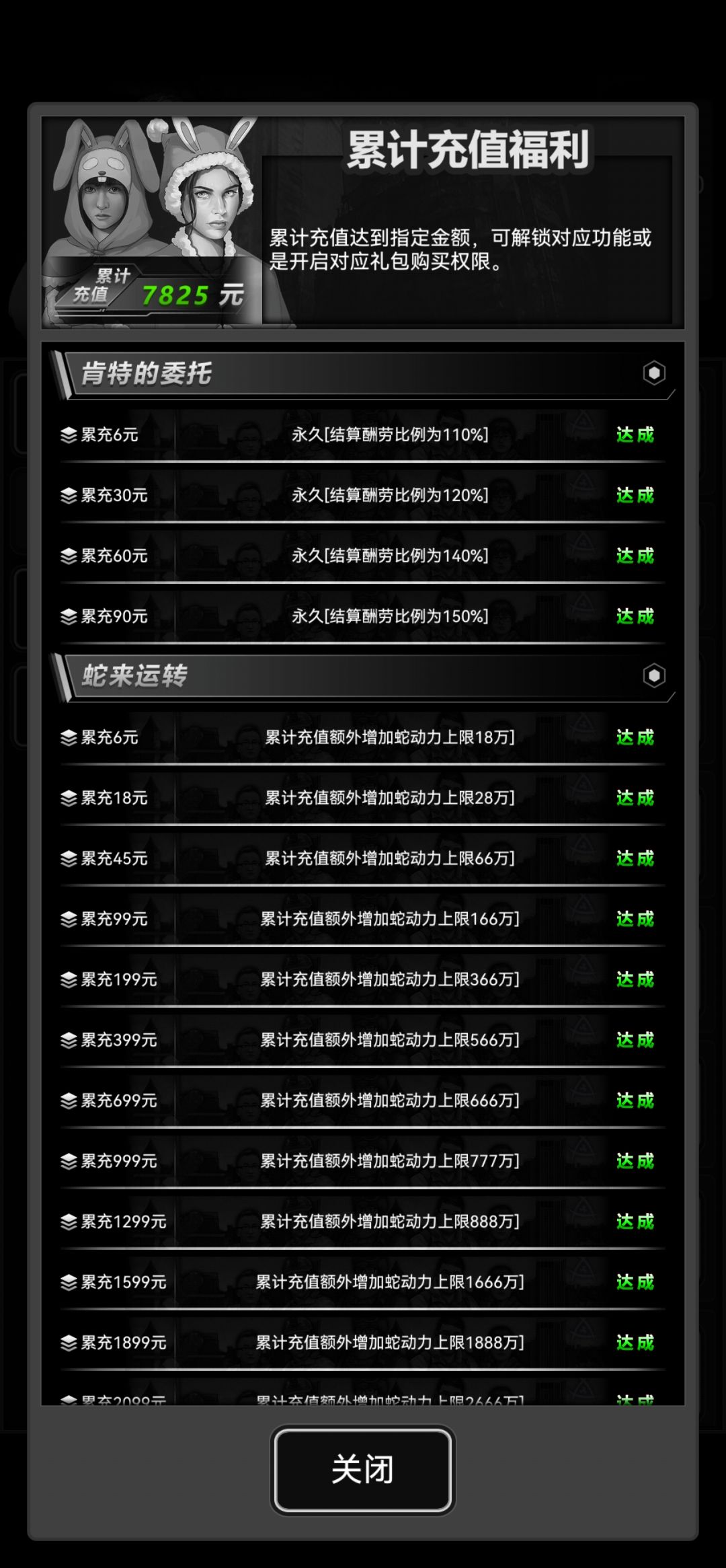来长期好友.活动一般都会拉满 1