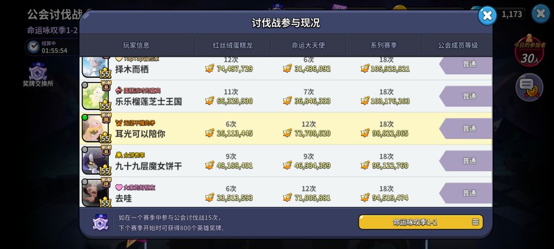 公会系列赛季奖励 2