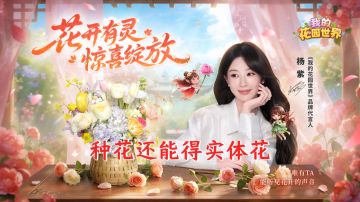 “国民女神”杨紫亲自代言！种花能得实体花，元宝福利送不停