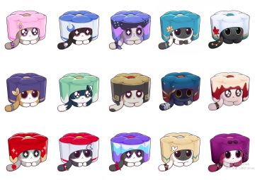 按官方画风补了自己喜欢的角色的猫猫糕