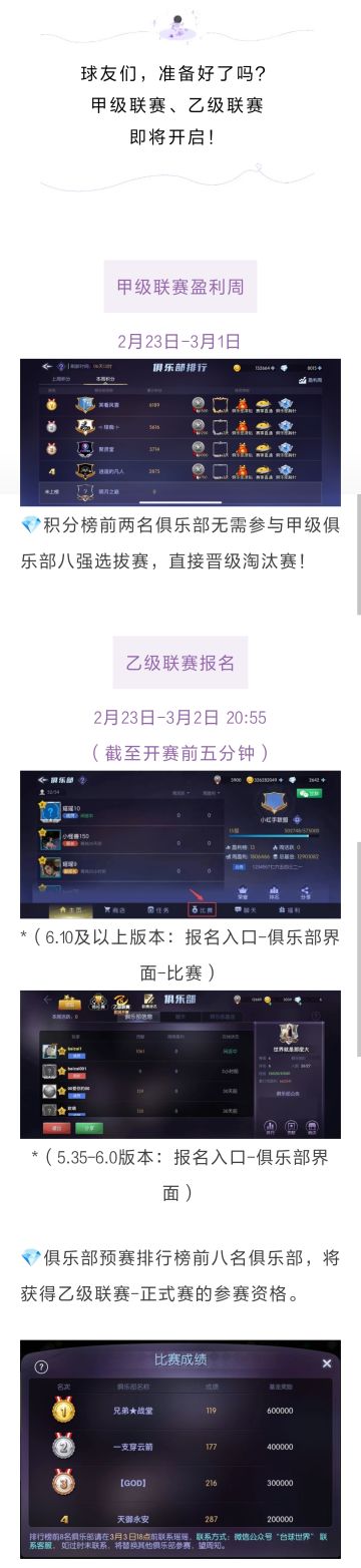 第25届甲级联赛盈利周和乙级联赛报名同步开启！