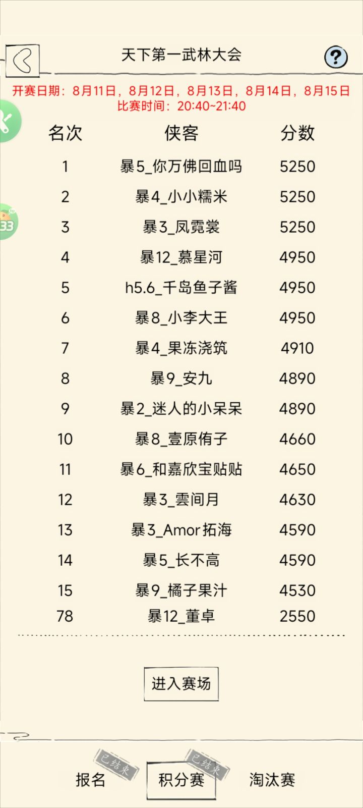 萌新进前100惹,争取下次进前50截图