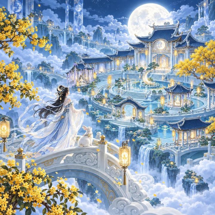 《明月小镇》玉宇虚廊——中秋活动场景怎么可以这么美?!🌕✨截图