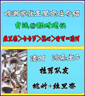 鸣潮常驻五星角色自选以及配对建议