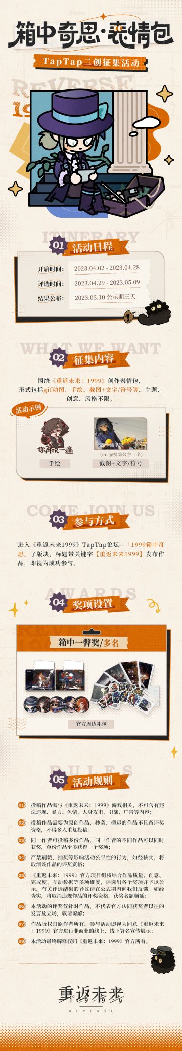 测试资格已开奖 | 1999箱中奇思表情包征集活动开启！