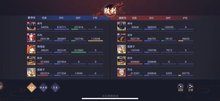 吕布是真的猛,T0顶级。截图