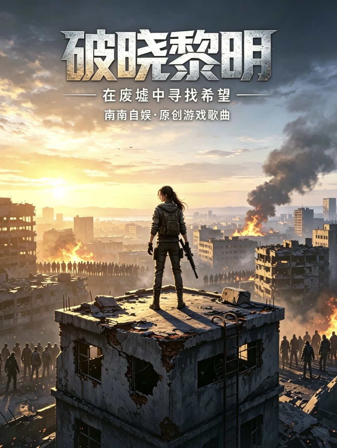 【玩家主导词曲、AI 辅助调试】为黎明觉醒：生机游戏创作的末日战歌，南南自娱创作，QQ音乐可搜索， #黎明觉醒生机 #黎明觉醒生机营地 #原创音乐 #同人创作 歌曲链接：南南自娱《破晓黎明》 https://c6.y.qq.com/base/fcgi-bin/u?__=t9amJIMJMeaq @QQ音乐截图