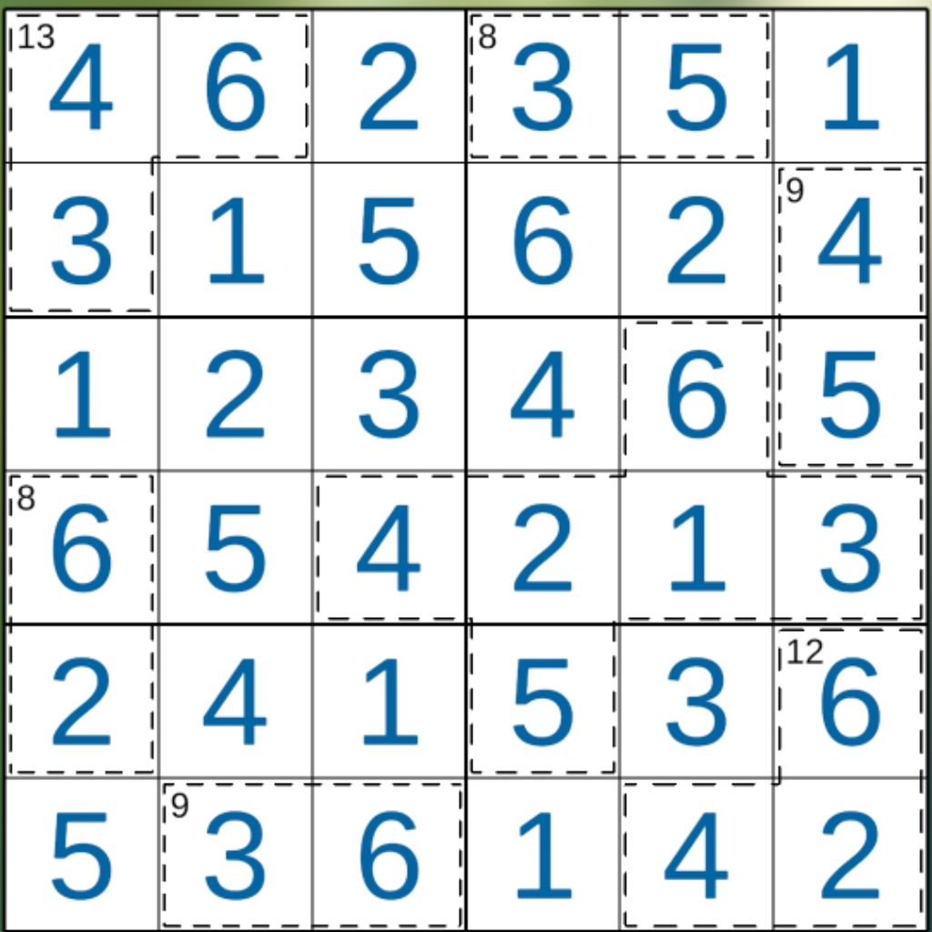 杀手数独第13~24关 2