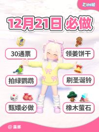 12月21日小镇日报 30通票 姜饼干 大绿鹦鹉