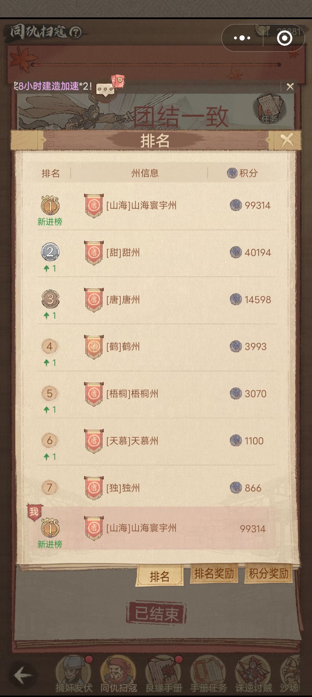同仇扫寇 新区冲榜攻略截图