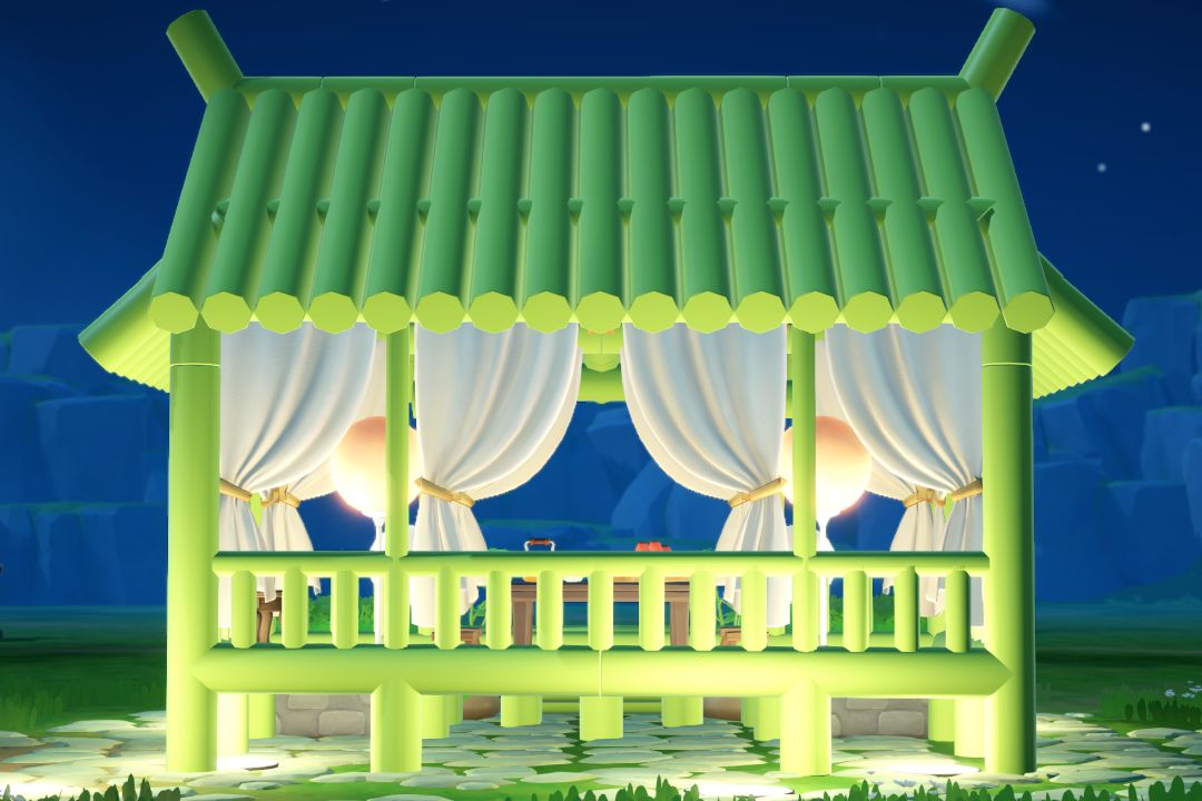 用积木建了一个竹屋 3