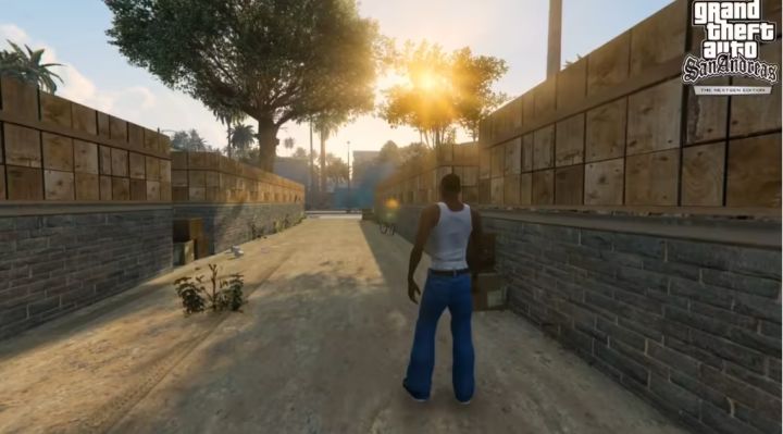 民间团队用GTA5引擎重制圣安地列斯截图