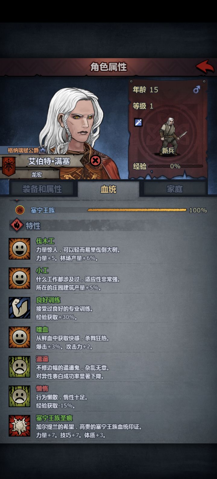 话说塞宁王族白血病有剧情设定吗？截图