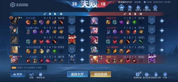 这就是现在的王者匹配机智 呵呵 完全玩不下去了截图