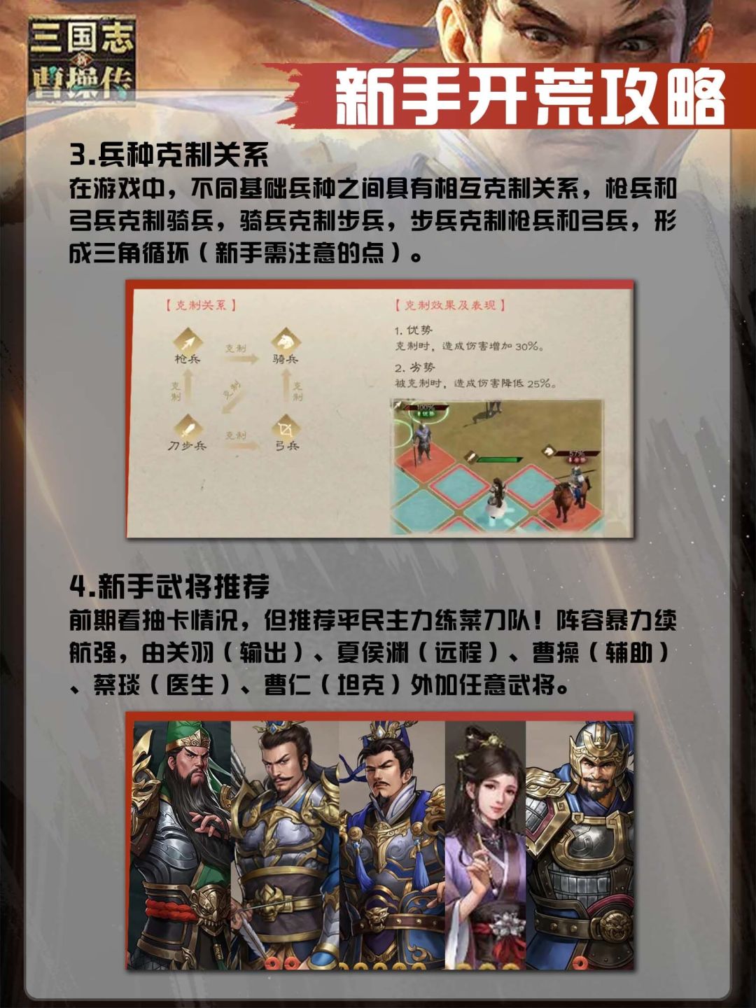 【新三国志曹操传】新手开荒攻略 2