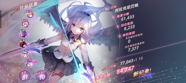 靠小奏打了8万分截图