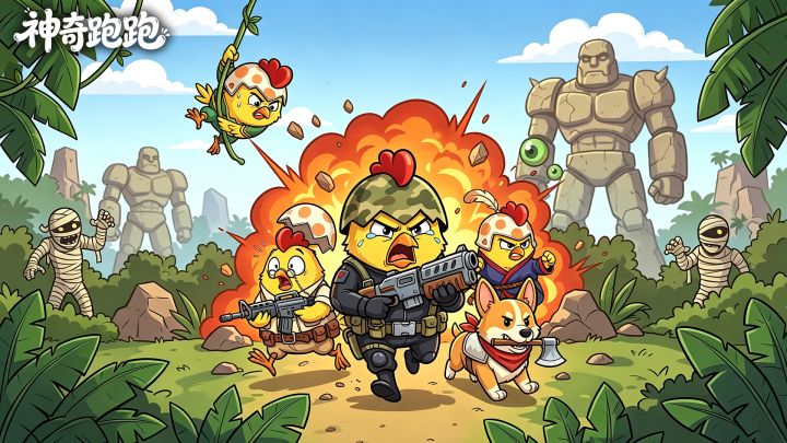 萌系外表+硬核内核!《神奇跑跑》割草肉鸽冒险 🐤截图