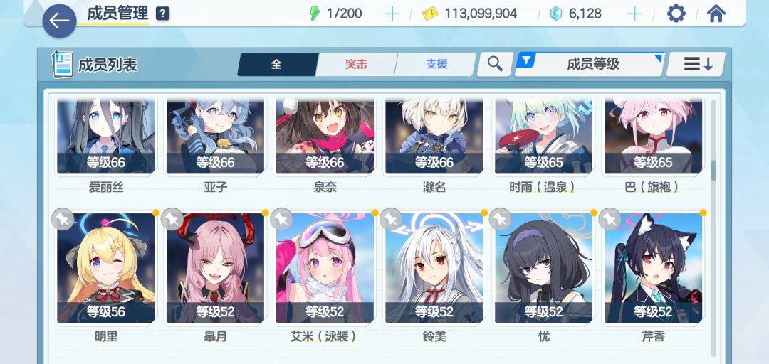 有大佬吗?我这个应该优先培养谁呀? 4