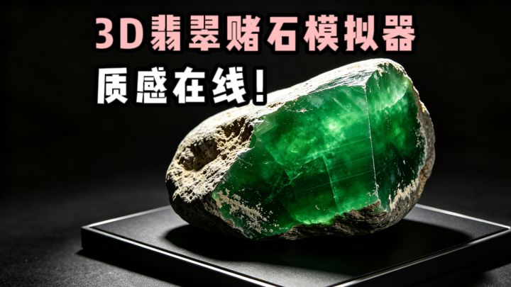3D高度还原,翡翠赌石,打光和质感都在线❗️截图