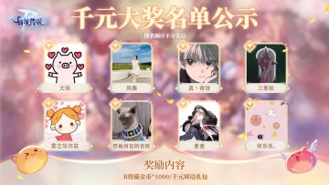 中奖公示丨千元大奖来啦！