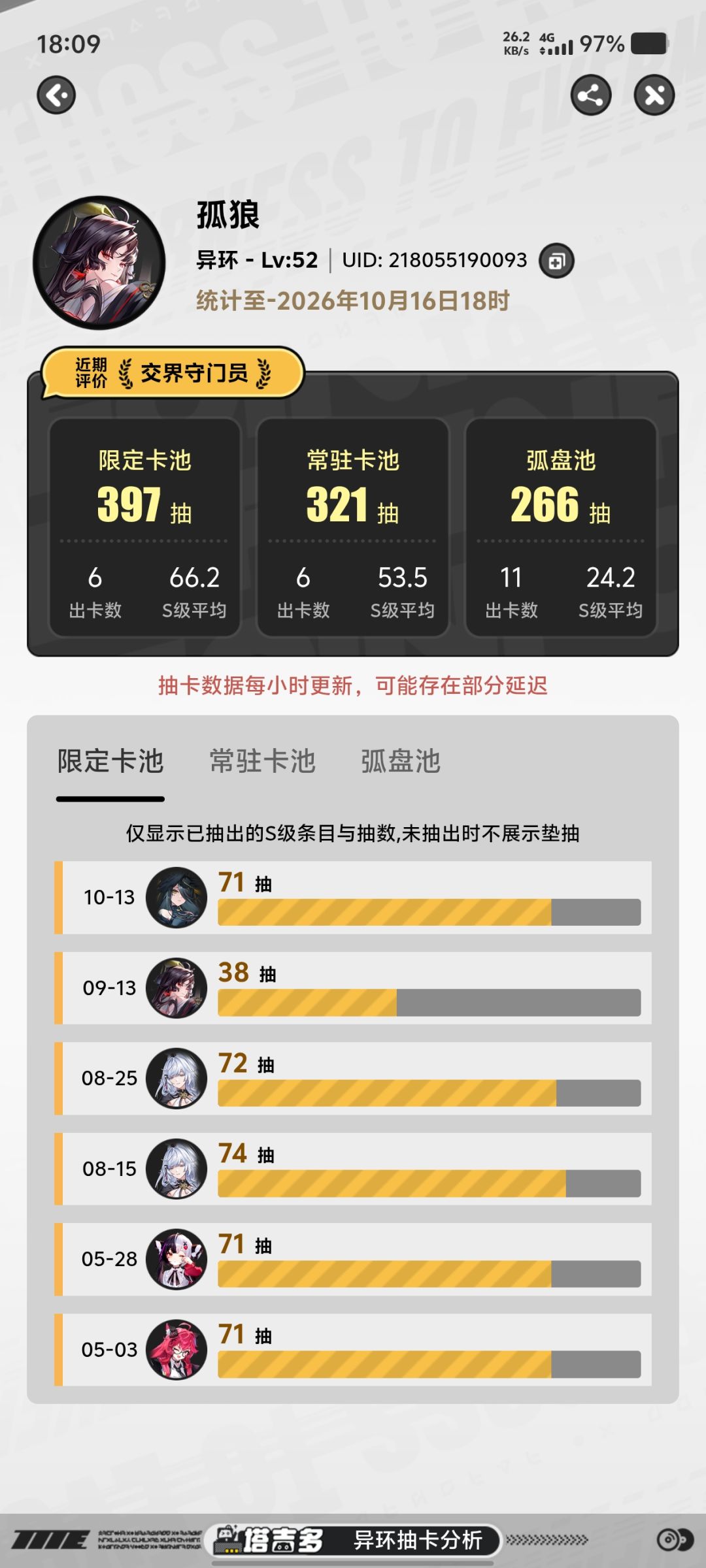抽卡运气 2