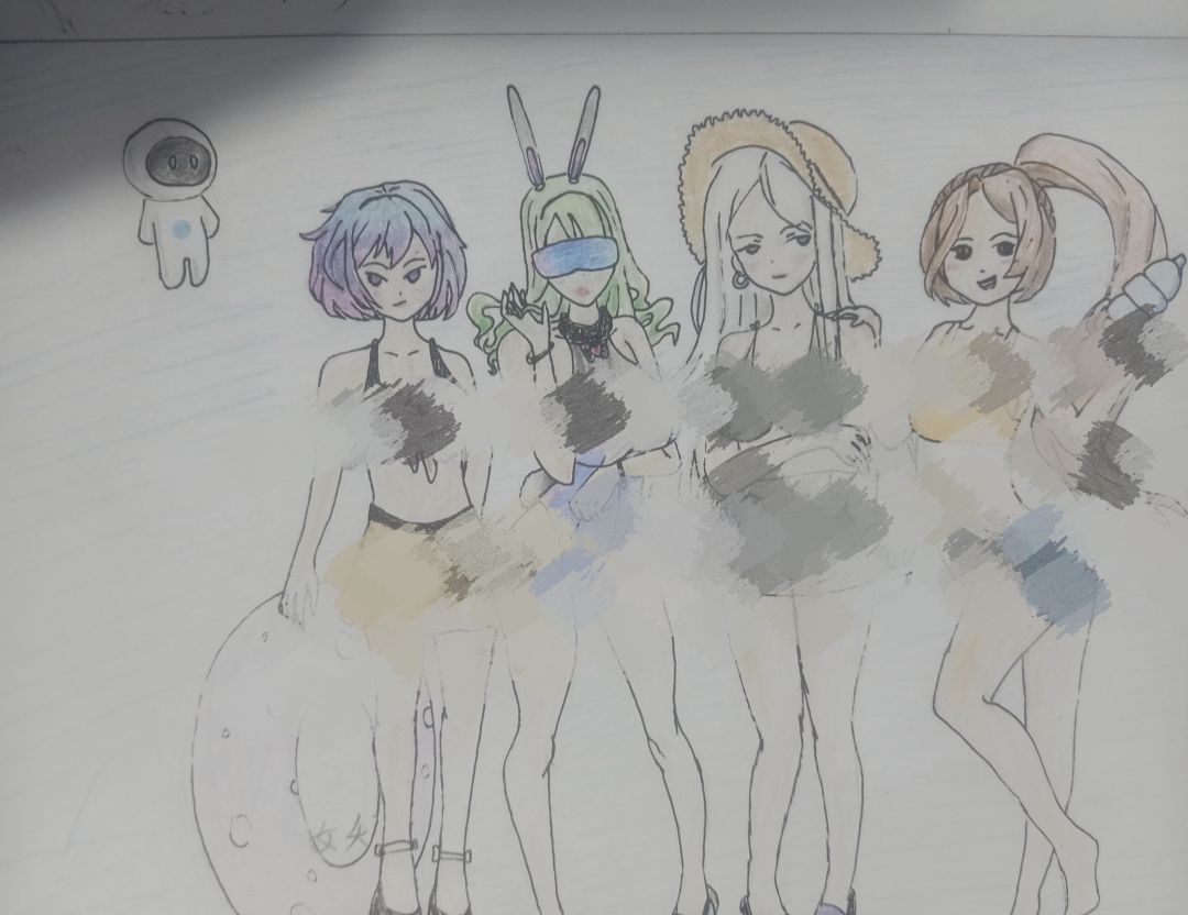 🎨彩铅同人,求过审 1