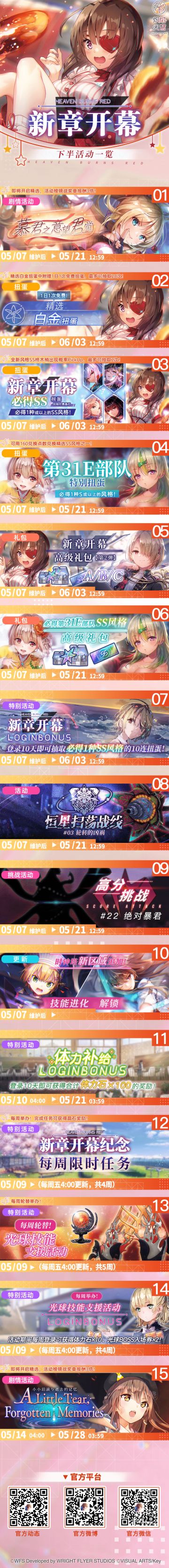 《炽焰天穹》新章开幕纪念·下半活动一览