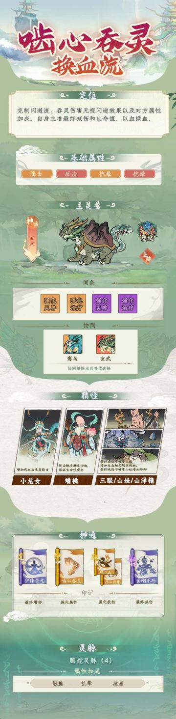 流派攻略丨啮心吞灵换血流